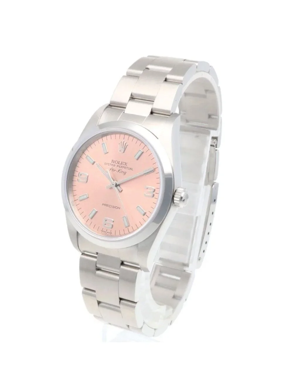 Rolex Air King Oistar Perpetual Watch Clock Stainless Steel Automatic